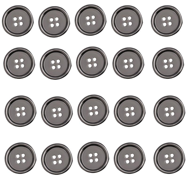 Sturdy Alloy Four Hole Button Ideal for Clothing Sewing Craft and Applications