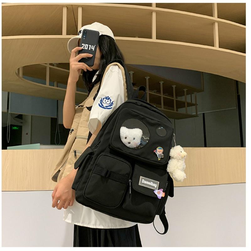New Cartoon Backpack Student School Bag Leisure Multifunctional Travel Backpack