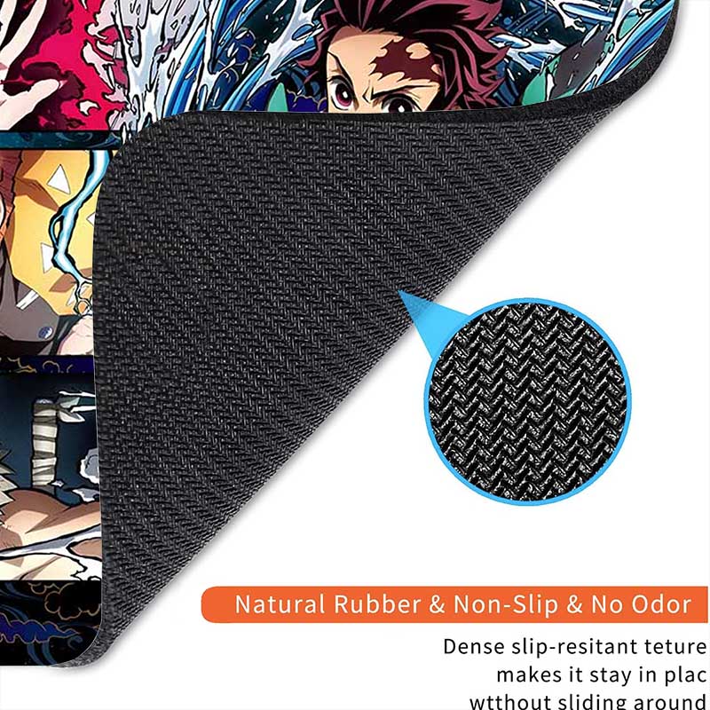 Anime Standard Mouse Pad Demon Slayer Gamer Mouse Mat Small Gaming Mousepad Travel Mouse Mats Non-Slip Office Mousemats