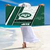 New York Jets Print Beach Towel, Large Soft Quick Dry Towel for Beach Camping Swimming