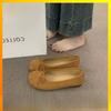 Ballerinas für Damen aus PU-Material mit weicher Sohle für den täglichen Gebrauch Frühling 2024