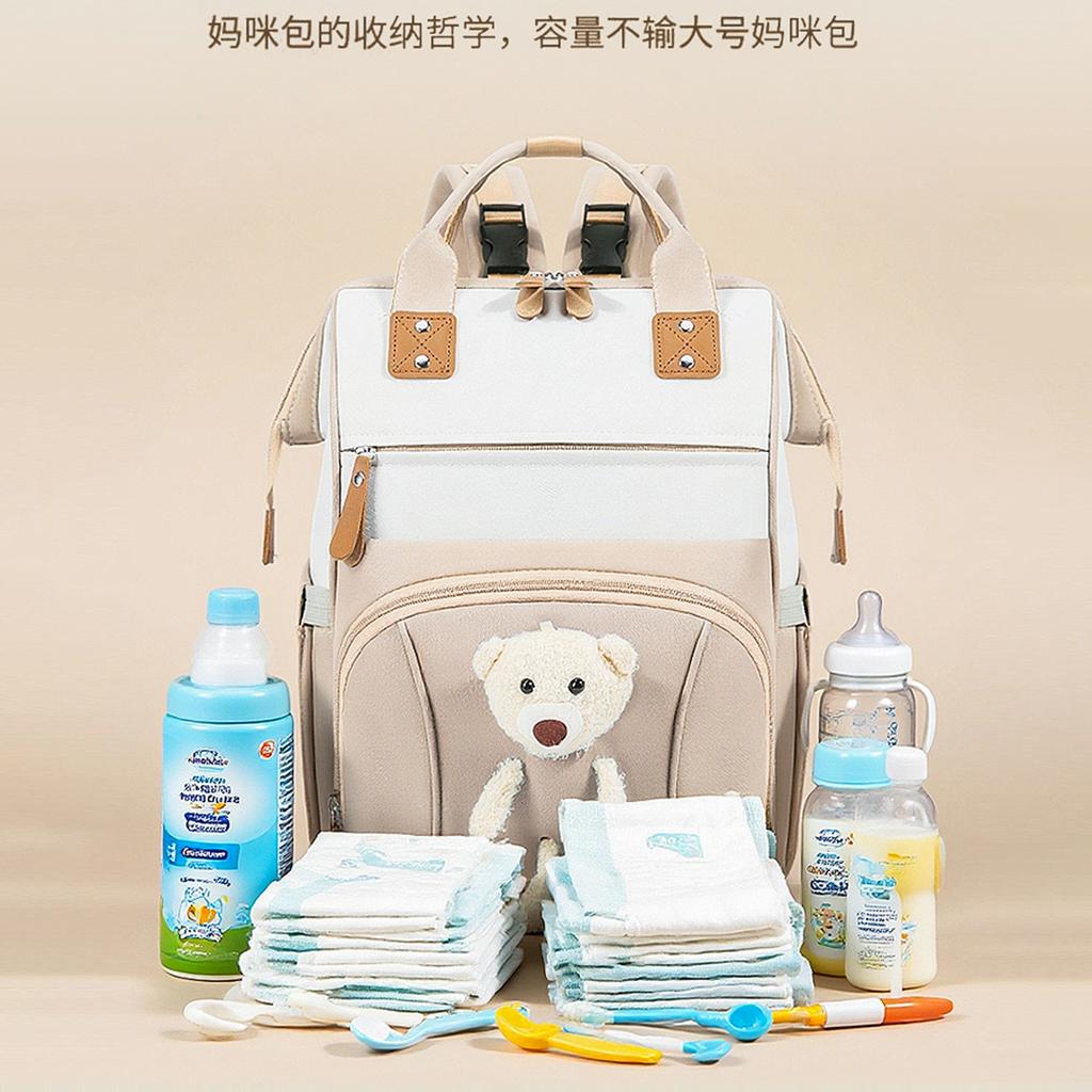 New Diaper Bag Backpack Baby Bag Large Handbag Diaper Bag Mommy Backpack