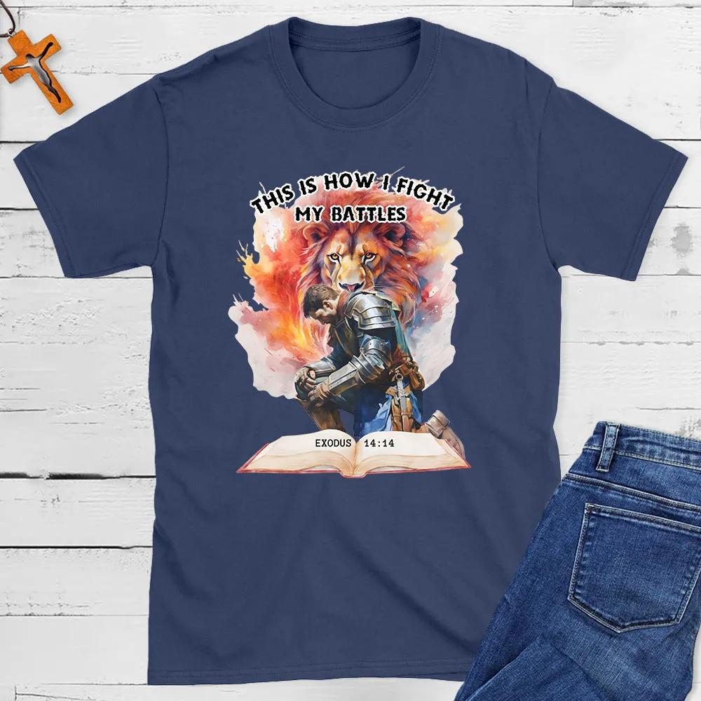 

This Is How I Fight Christian TShirt Mens and Womens Short Sleeve Cotton Tees Shirt Men Clothing Summer Blouse Oversize Tops S