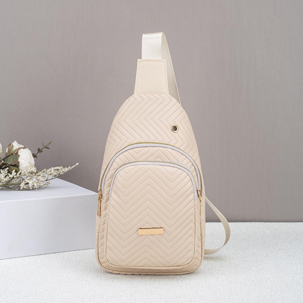 Borsa da Donna, Borsa con Rilievo a Onda, Marsupio, Outdoor, Shopping, Multi Scomparto, Grande Capacità, Borsa a Spalla