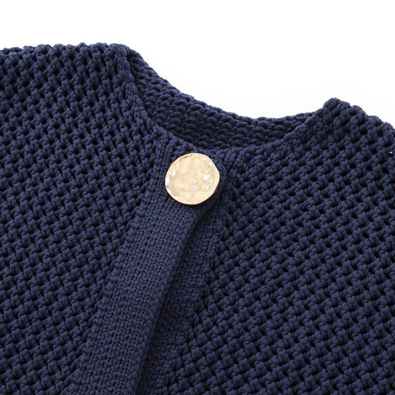 Kaslead New Arrival Women's Clothing Fashion Style Stylish Simple and Versatile Long Sleeve Knitted Coat 5802111