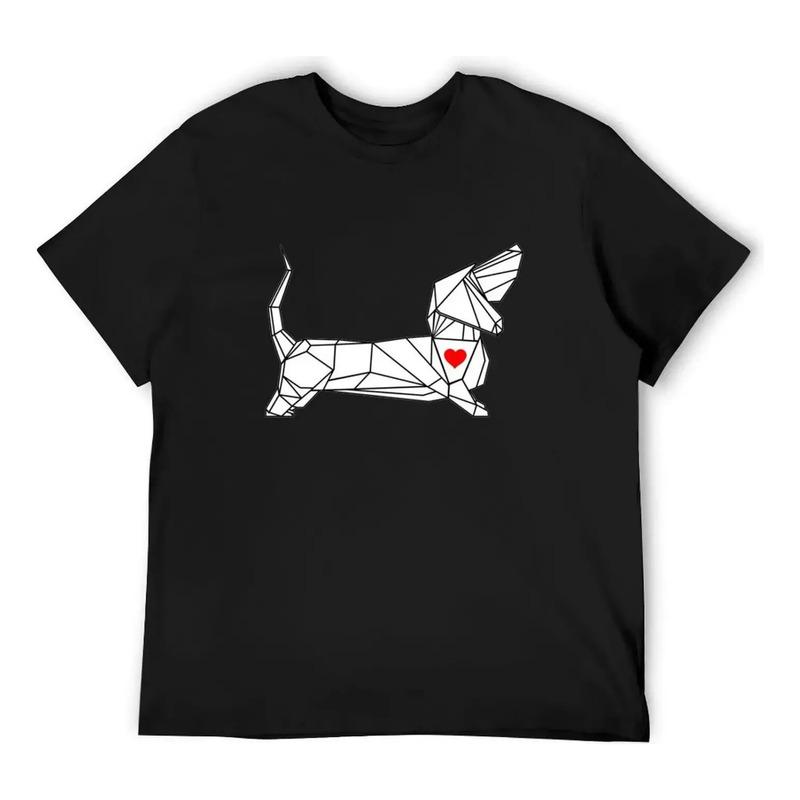 Divertida Camiseta Con Estampado De Perro Salchicha, Camiset S