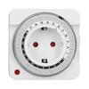 Sturdy EU 230V Timer Socket 7.8x7.8cm Mechanical Power Timer Timing Switch Industrial Use