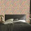 Wallpaper Small flowers beige, green, coral and lime 50x1000