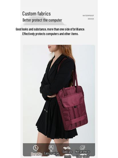 Unisex Laptop Tote: Single Shoulder Bag for 13.3/14/15/16-Inch Notebooks