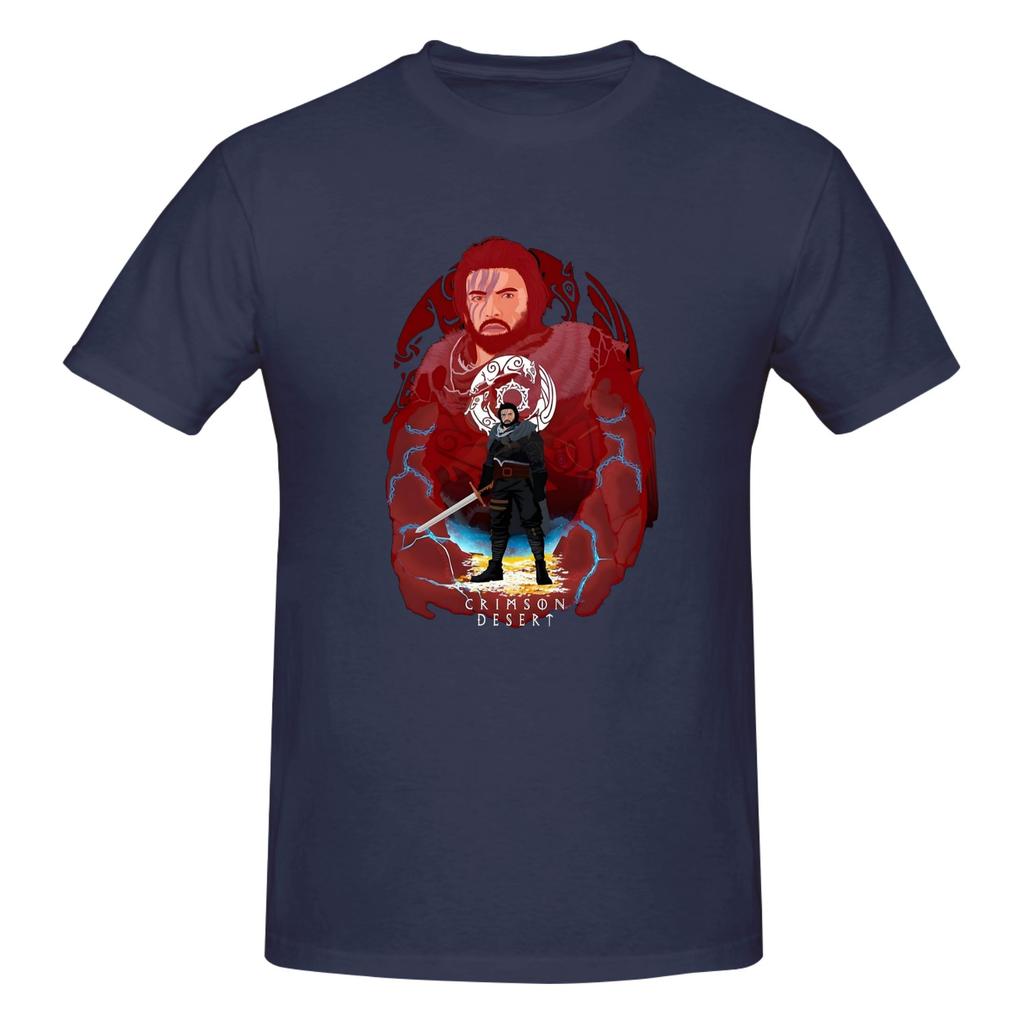 Piece Viking Style Fantasy Novelty Cotton TShirt Crimson Desert RPG Tops Tees For Unisex