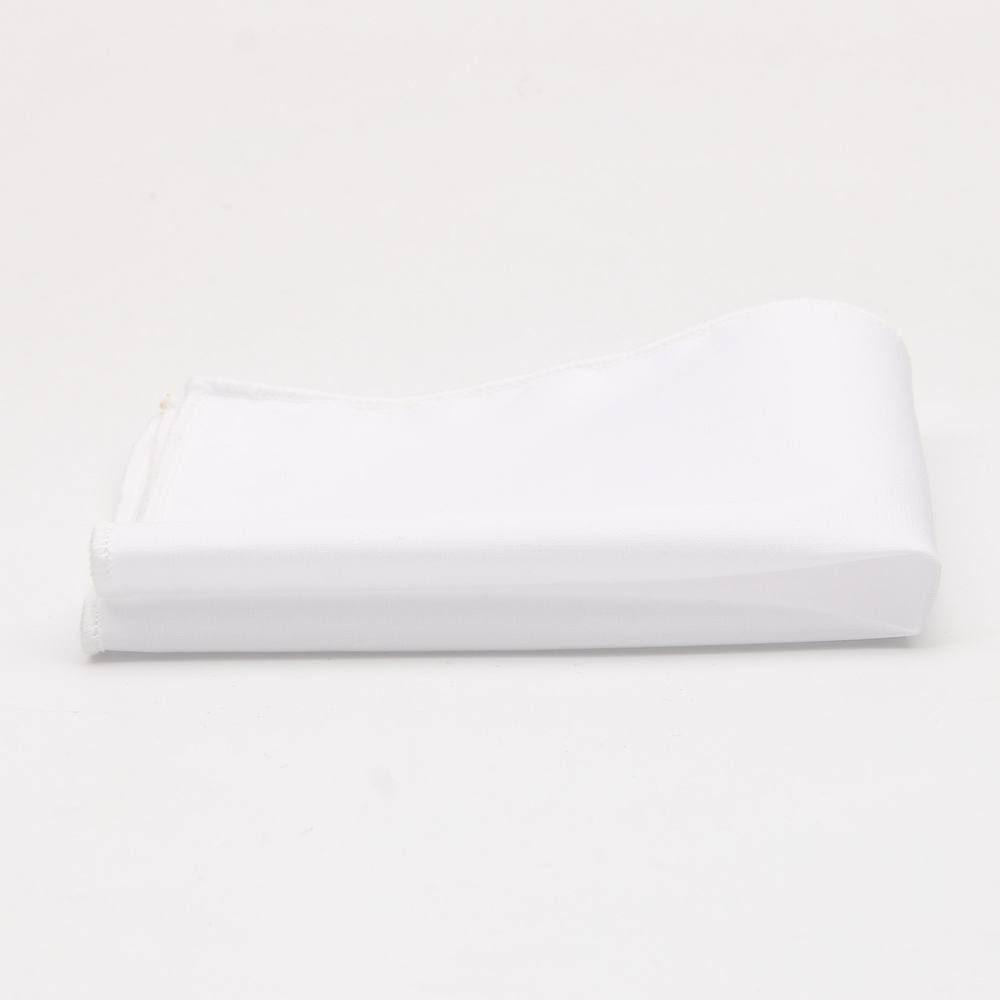 

Прямой мужской карманный платок, аксессуары для костюма носовой платок квадратный платок, хлопковый белый цвет с кромкой квадратный платок