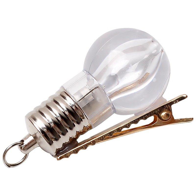 

Light Up Bulb Hair Clips - LED Glowing Light Bulb Hair Barrettes for Party & Festival