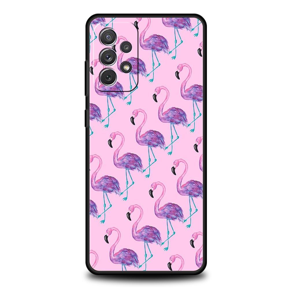 Pink Red Flamingo Phone Case For Samsung Galaxy A51 A71 A21S A12 A11 A31 A41 A01 A03s A52 A32 A22 A13 A23 A33 A53 A73 5G Cover