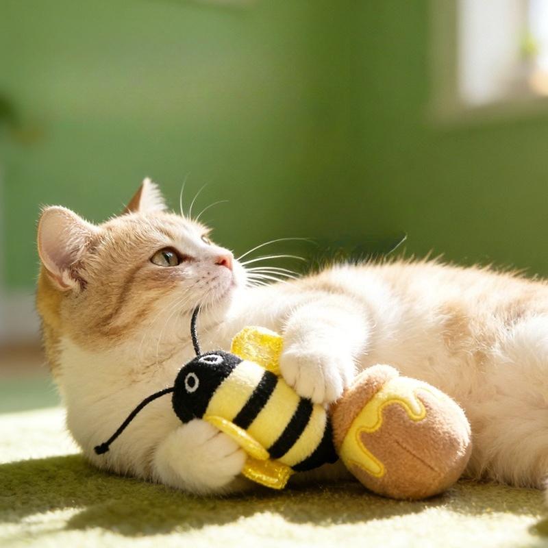 Katzenspielzeug Katzenminze Klingelpapier Geräuschgebend Selbst-hi, Anti-Langeweile Raupen-Set, Katzenstab, Kätzchen Zähne Schleifen Spielzeug