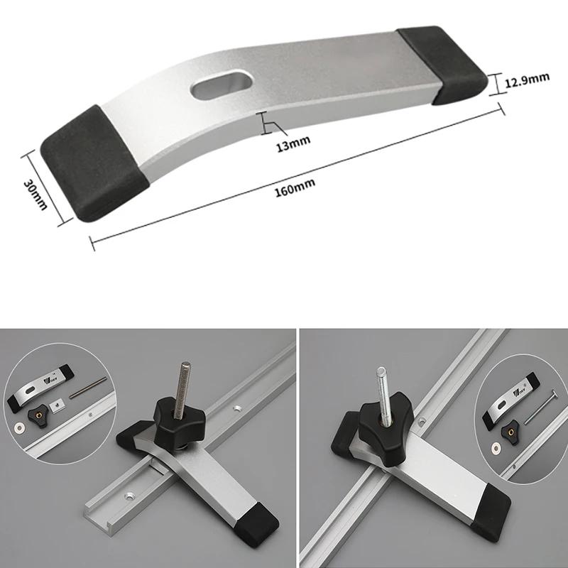 T-Track Hold Down Clamp Woodworking Chute Rail Table Saw Clamps High Strength Aluminum Alloy T Track CNC Router Clamp