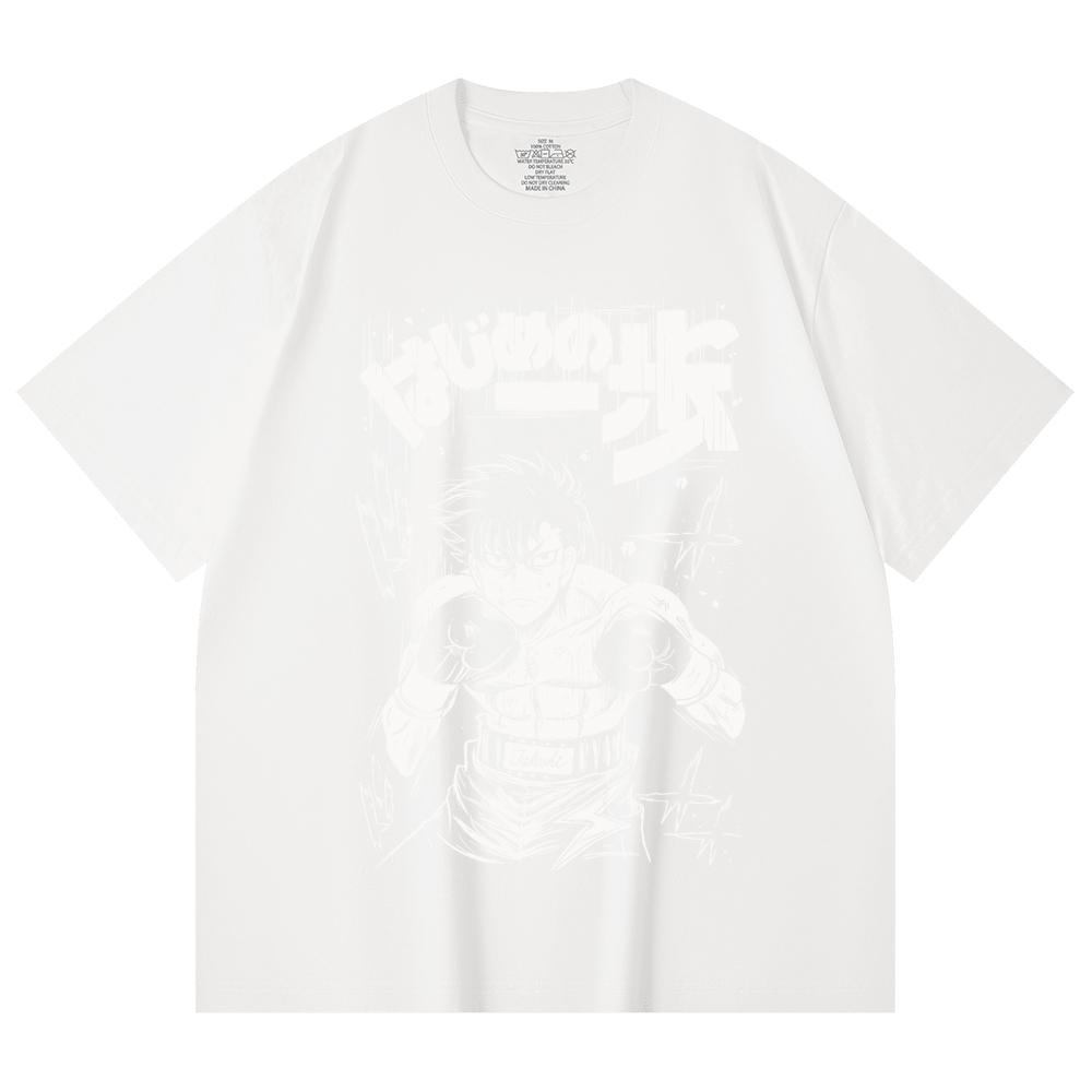 230 Gsm 100% Cotton Hajime no Ippo V7 Takeshi Print Unisex Heavy Cotton T Shirt
