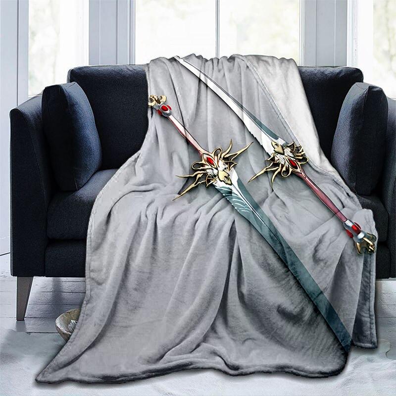Umelecky potlačená deka na zbrane flanel Mäkká plyšová rozkladacia pohovka vrhacie deky Gedruckt Bettdecke pohovka Geschenk Dropshopping