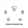 Airbrush Nozzle Needle Cap Accessories Normal/Crown/Tomahawk/Splatter Replacement Tool 5 Different Nozzle Cover Cap for Airbrush
