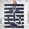 Anchor Digital Printed Blanket Flannel Blanket Office Travel Sofa Blanket Blanket