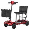 Jansno F1 Plus Mobility Scooter Red Lightweight Foldable 20-40KM Range