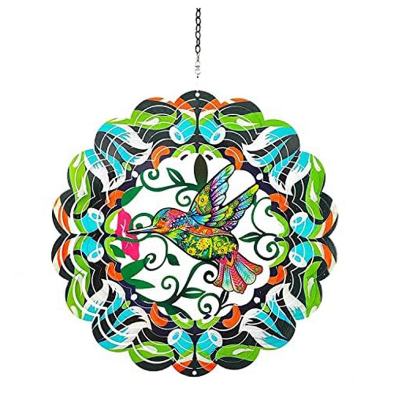 

2025 Trend Bird Metal Wind Spinner Hanging Wind Spinner Suitable For Outdoor And Indoor Decoration, Rotating Wind Chimes Easy In