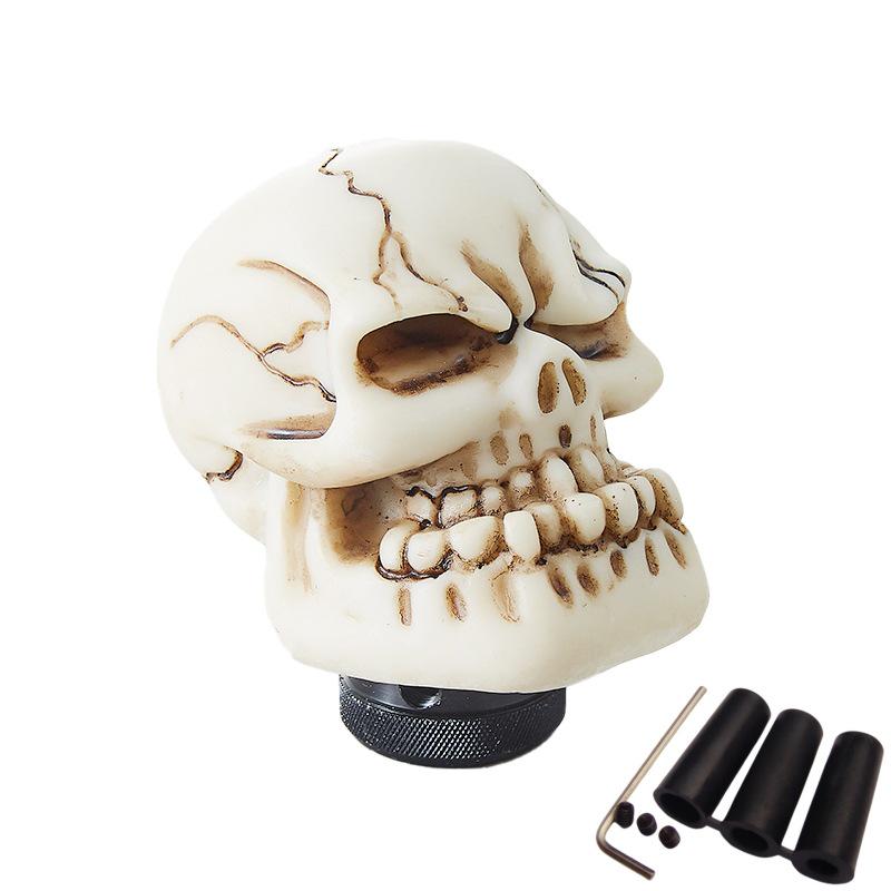 Universal Big Tooth Skull Resin Gear Shift Knob