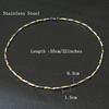 Noter New Stainless Steel Necklace For Men Hiphop Rock Chain Link Collar 4 Colors Punk Jewelry Erkek Kolye Accessories For Him