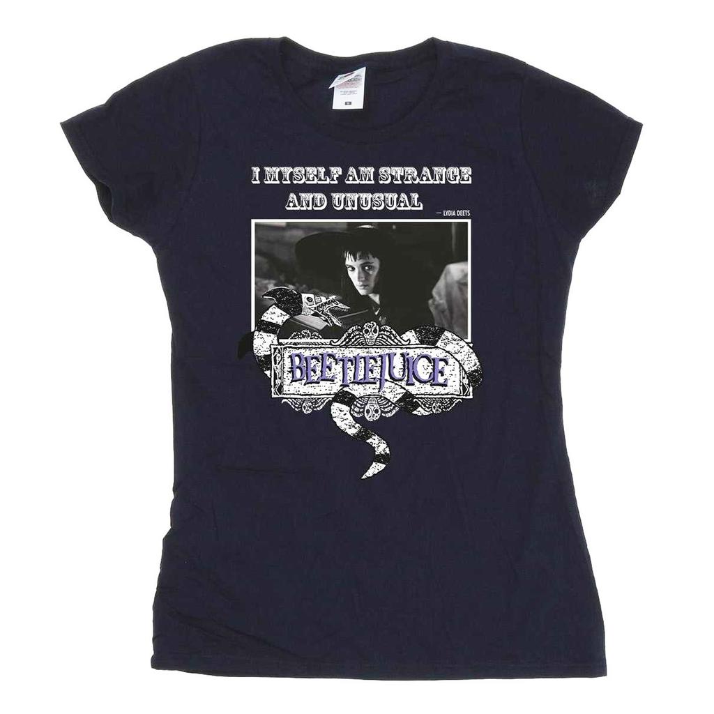 Beetlejuice Womens/Ladies Strange And Unusual Cotton T-Shirt