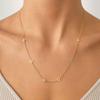 Women's Light Luxury Titanium Steel Four-Petal Geometric Necklace - Versatile Non-Fading Thin Clavicle Chain