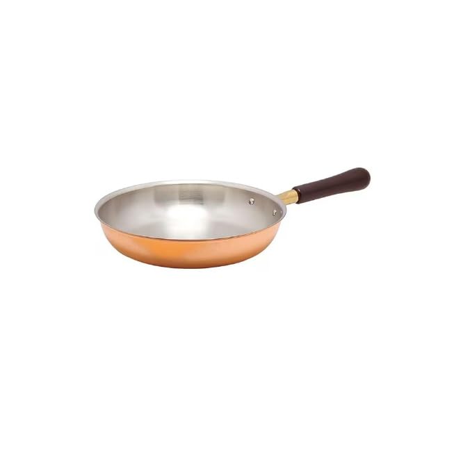 Shinkoukinzoku Frying Pan 22cm Gas Compatible Copper Lightweight Heat Conductive Good Design Award Made in Japan Long-selling Tsubame-Sanjo VIP-0022