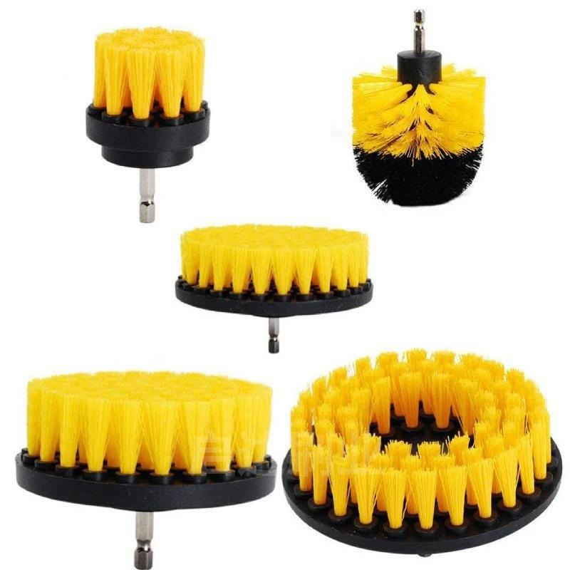 Multi Piece Set Cleaning Brush Power Scrubber Cleaning Brush Extended Long Attachment Set  All Purpose Scrub Brushes Kit