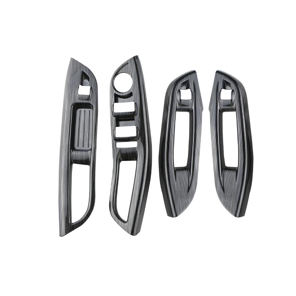 UZYJ9 Car Window Lifter Panel Frame Decoration Cover Trim Sticker For Ford Focus MK 3 4 MK3 MK4 2009-2017 LHD Accessories