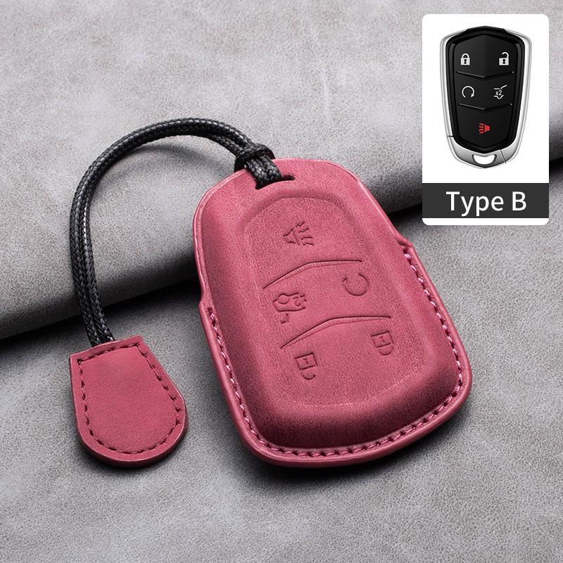 New Sheepskin Car Remote Key Cover Case Shell For Cadillac ATS-L XTS XT5 CTS CT6 ATS 28T SRX Escalade 2015 Styling Accessories
