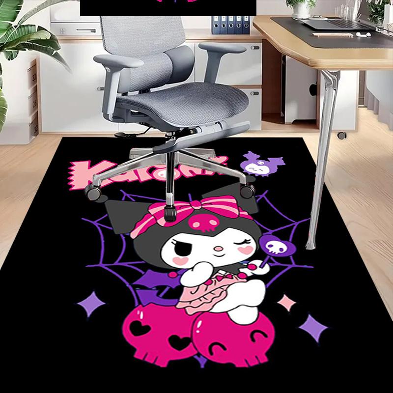 Kawaii Halloween Kuromi Carpet For Playroom Bedroom Living Room Sofa Home Decorkids Game Area Rug Nonslip Floor Mat