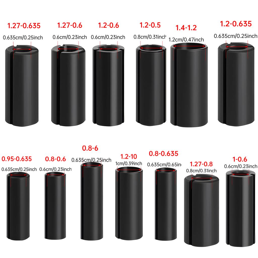 12/13PCS Milling Cutter Head Adapter Chuck Collet Bracket High Precision Trimming Machine Engraving Machine Adapter