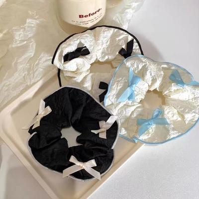 Puff Pferdeschwanzhalter Gummi-Haargummis Satin-Schleife Scrunchies Haarband Frauen Mädchen Koreanische Haaraccessoires