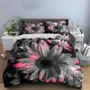 Floral Art Print Set Decoration Soft Comfortable Duvet Cover Bedding Set Included 1*Duvet Cover & 2*Pillowcases, Gift