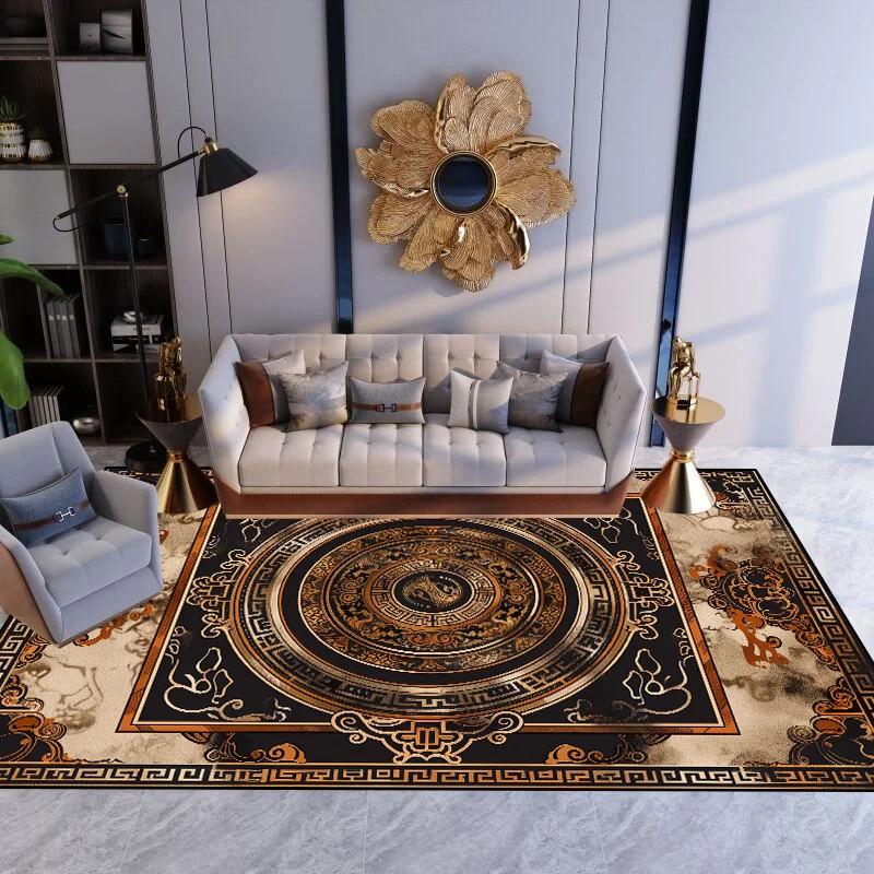 Persia Large Size Carpet Living Room Decoration Luxury Floor Mats Non-slip Bedroom Rugs Washable Lounge Computer Chair Mat