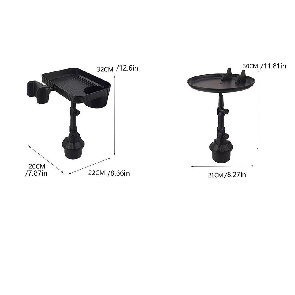 360° Swivel Arm Car Tray Table Adjustable Drink Stand Car Cup Bracket  Mobile Phone Holder