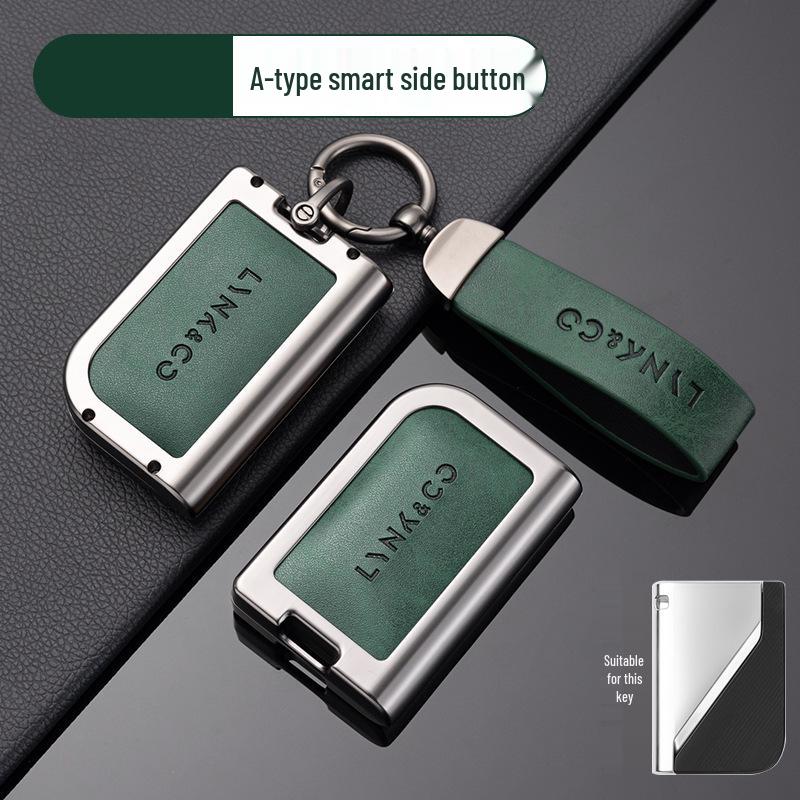 Zinc Alloy Key Case for Lynk & Co Models - Fits Z20, Z10, Co 900 - Premium Metal Smart Card Holder