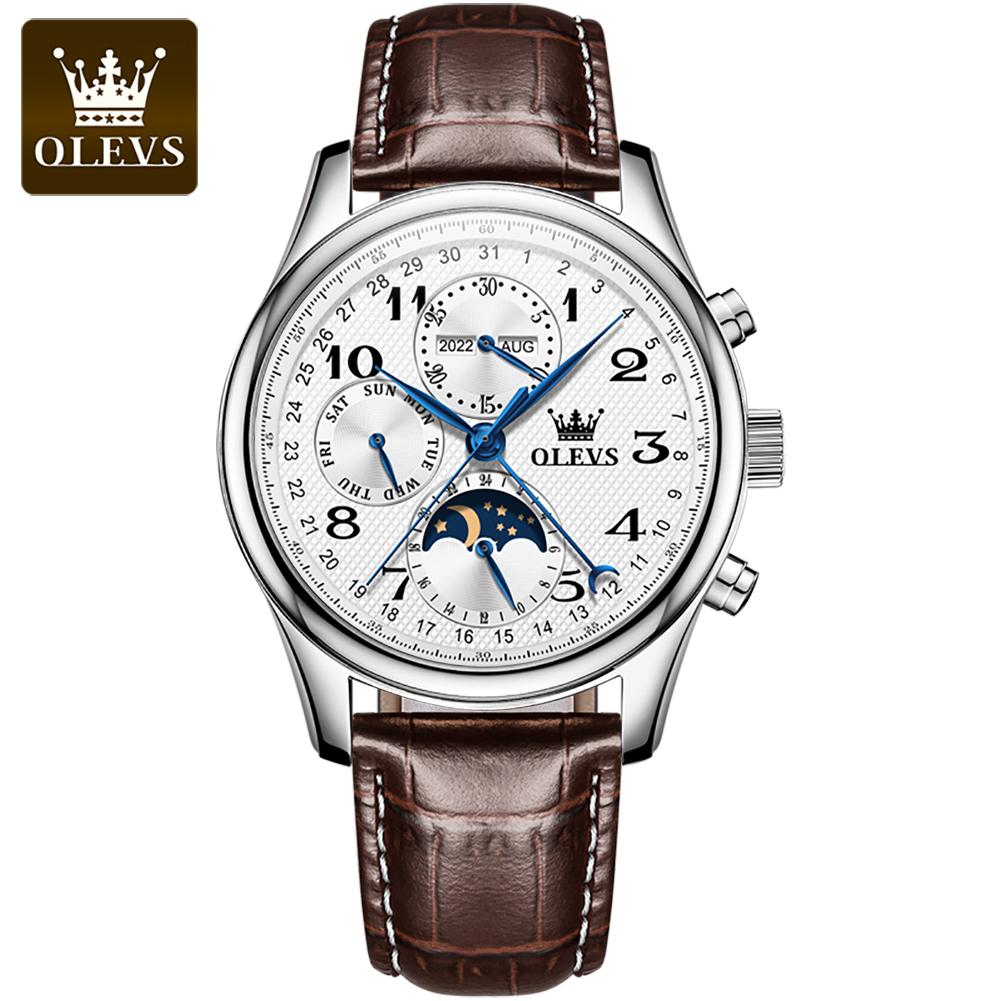 OLEVS 6667   Coated Glass  Custom Watches Brand Fashion Business Sport Multifunctional Men Wrist Luxury Watch
