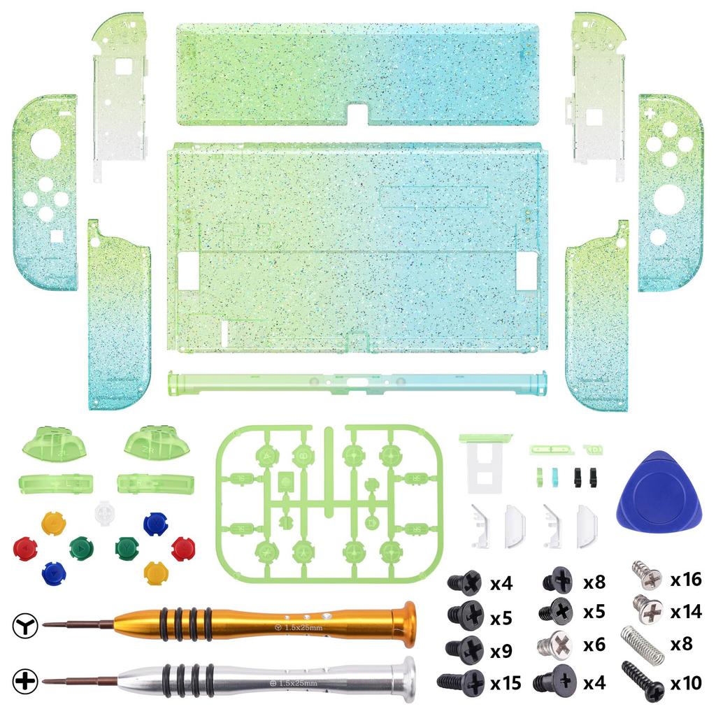 Not the Main Unit Back Plate PC Switch for eXtremeRate Switch Compatible with Back Switch Compatible with Switch Handheld Controller Kick Stand and