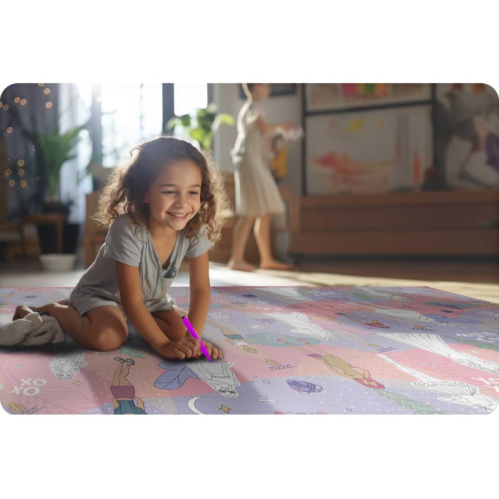Foam Coloring Mat, Rolled, 200 X 120 X , Ricokids