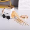 Cute Toothpick Box Ornament Cartoon Train Toothpick Can Portable Automatic Toothpick Can  Hotel