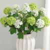 3 Heads Silk Artificial Hydrangea Lifelike Flower 70cm Fake Flowers Room Wedding Home Table Decorations Party Diy Bouquet Floral