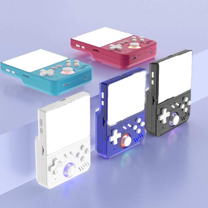 Portable Retro Gaming Console 64GB Build In Open Source System Compact Design High Resolution Screen For Game Experience