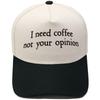 I Need Coffee Embroidered Truck Driver Hat Color Matching Fun Men and Women Casual Shade Dad Hat