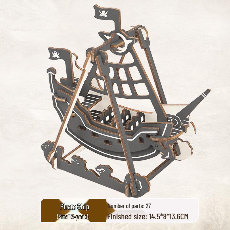 3D Holzpuzzle Modellspielzeug für Kinder ab 6 Jahren - Handgefertigtes Lernspielzeug