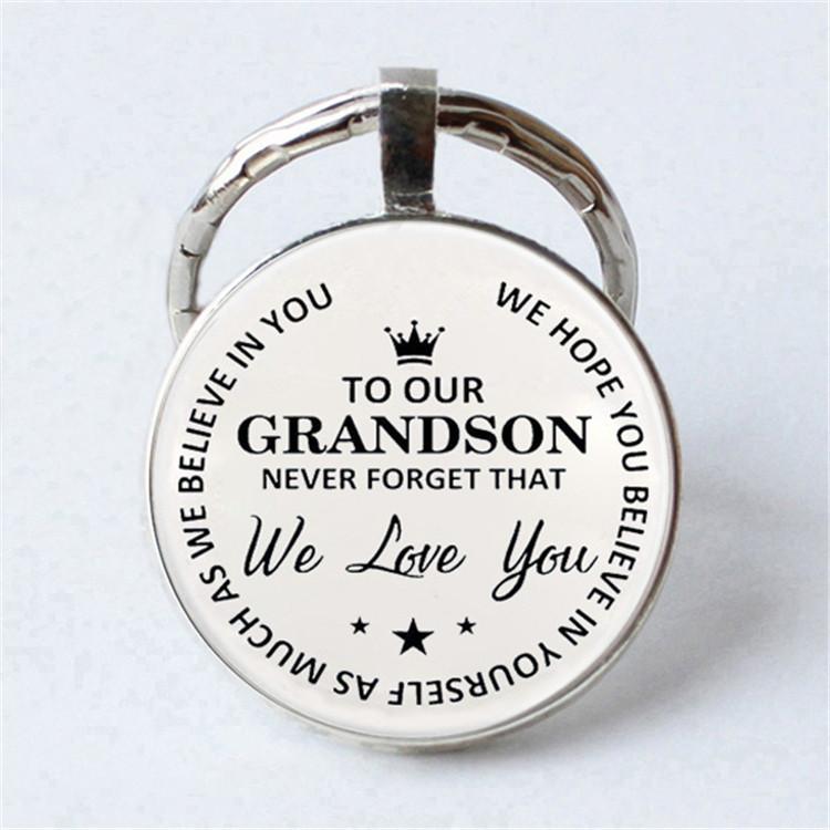 Keychain Accessories Pendant Floral Thanksgiving Text Good Friends Retro Personalized Keychain Gift Pendant