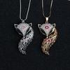 Korean Autumn & Winter Fox Sweater Chain Necklace - Stylish & Versatile Women's Accessory